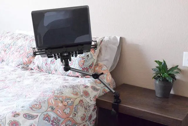 Alt view image 5 of 5 - MS-426 Standard Car Tablet Laptop Mount Holder Stand w/C-Clamp Mount