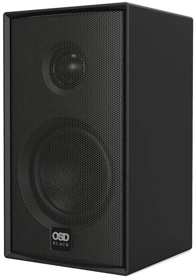 Alt view image 2 of 6 - Nero MODQ2 Bookshelf Monitor Speakers 100W, 3 Glass Fiber Mid/Woofer, 1 Silk Dome Tweeter for Home Theaters, Desks, Gaming (Black, Pair)
