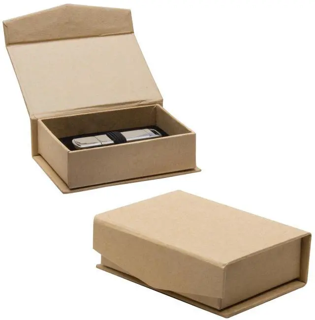 Main image of Natural Kraft Paper Flash Drive Box - Pack of 50