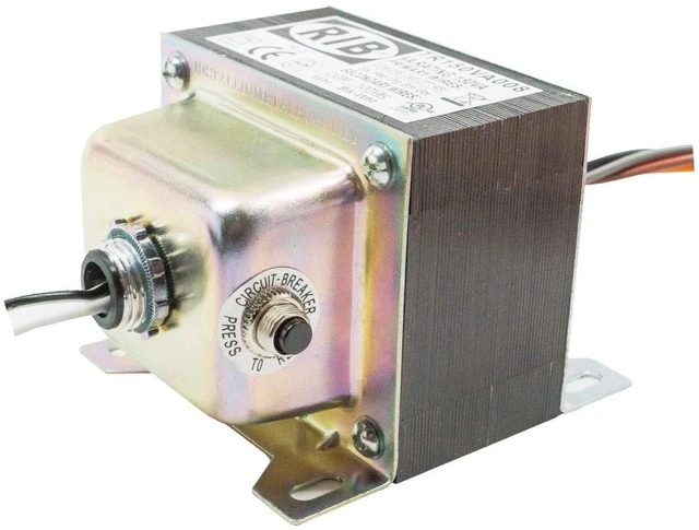 Main image of Functional Devices TR150VA008 Transformer, 150VA 480/277/240/208 to 120 Vac, Foot and Dual Threaded Hub Mount, Circuit Breaker