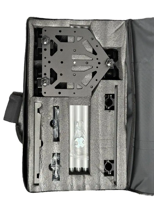 Alt view image 3 of 6 - DEV 4 Dolly Modular Track Slider 3X 23 Rails, Frictionless Base Plate, 50lb Payload, Portable with Carry Bag