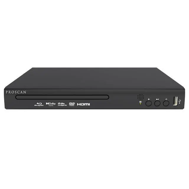 Alt view image 2 of 6 - Compact HDMI Blu-ray Player with Remote Control | 6' HDMI Cable and Multi-Language Support | Bluray and dvd Players for TV | Supports Multiple Disc Formats and Dolby Surround Sound