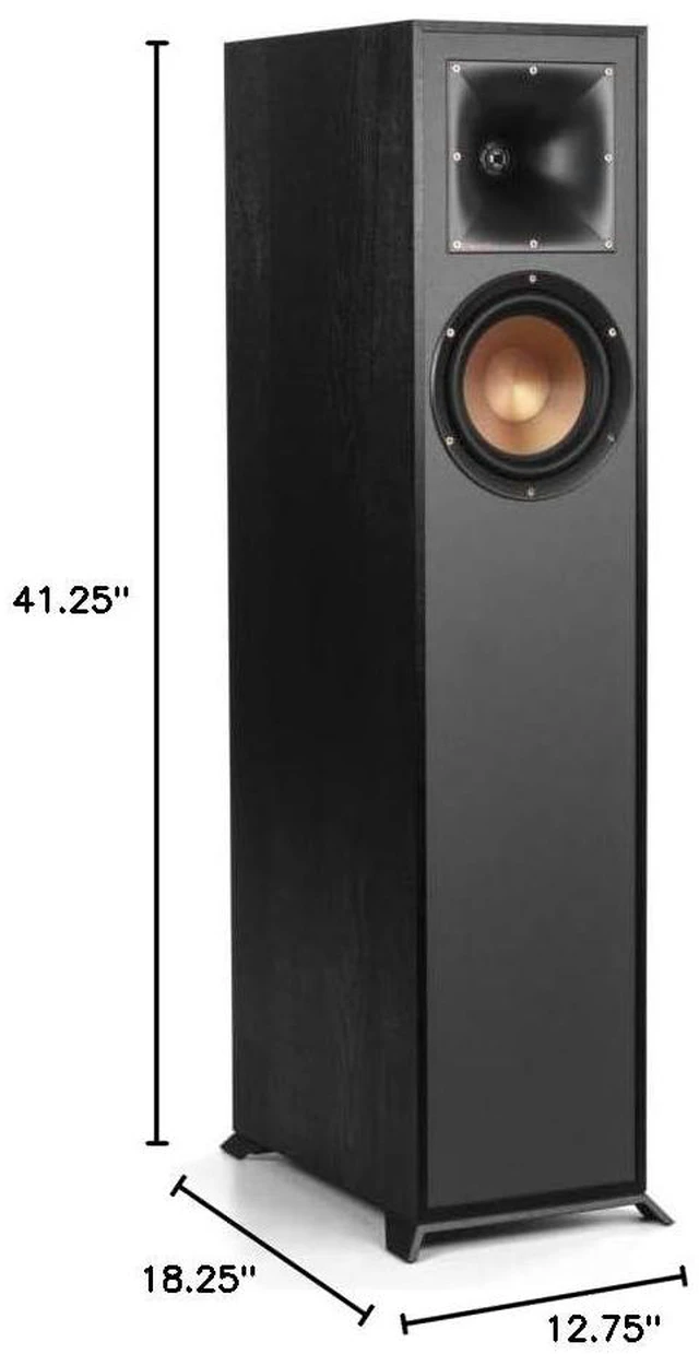 Alt view image 6 of 6 - R-610F Floorstanding Speaker, Black | Home audio and home theater with 1-inch aluminum tweeter, 6.5-inch copper woofer and