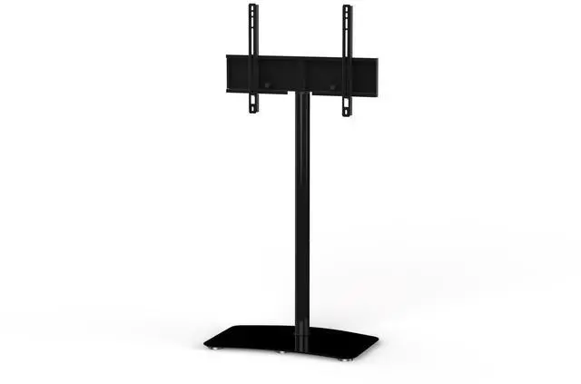 Main image of PL-2800 Premium TV Stand for Living Room & Bedroom Modern Luxury Floor Stands with Swivel Mount & Tempered Glass Base Universal Television Stand Fits Flat Screen TVs up to 65 Inch