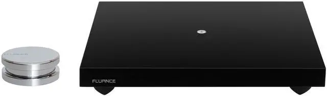 Main image of Turntable Isolation Base Anti-Vibration Wood Platform and HiFi Vinyl Record Weight Stabilizer - Piano Black