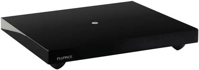 Alt view image 2 of 6 - Turntable Isolation Base Anti-Vibration Wood Platform and HiFi Vinyl Record Weight Stabilizer - Piano Black