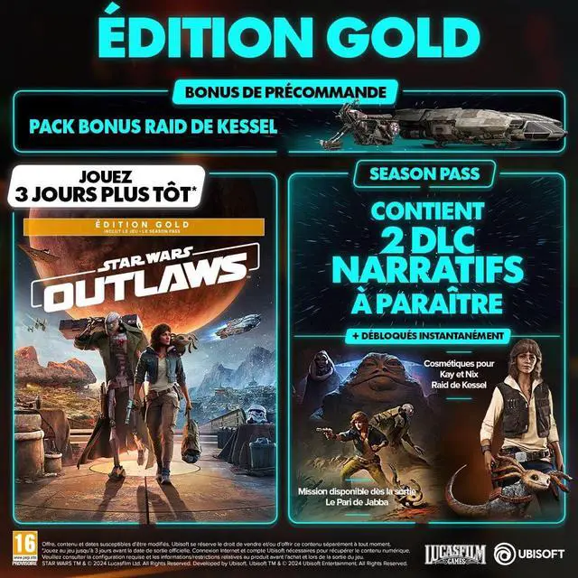 Alt view image 2 of 6 - Game Playstation 5 Star Wars: Outlaws - Gold Edition