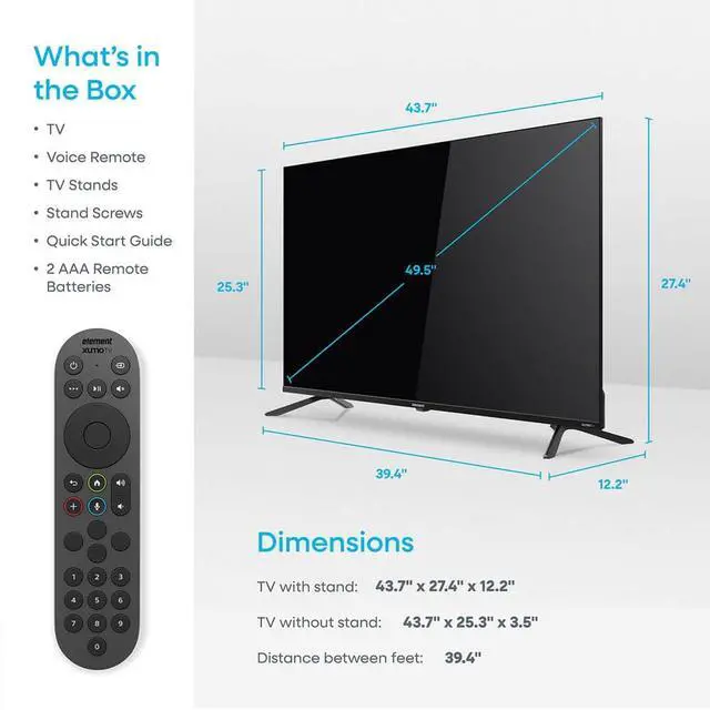 Alt view image 2 of 6 - E550AE50CG 50 inch Class Revolution Series 4K UHD HDR LED Smart Xumo TV