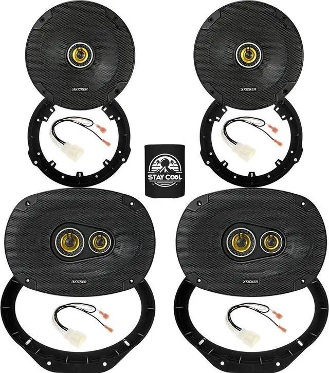 Main image of Front and Rear Door 6.5 & 6x9 Speakers Kit for Ford F-150 2015-2024 Upgrade Kit - 2 Pairs of CS Series 6 1/2 and 6x9 Inch Speakers with Adapters and Harnesses - 46CSC654 & 46CSC6934