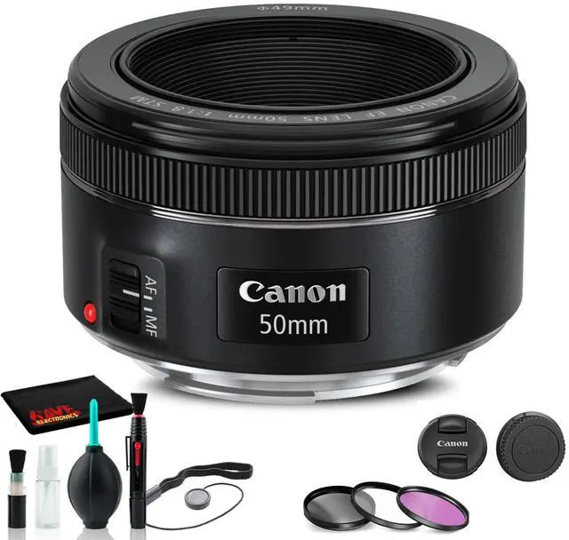Main image of RF 50mm f/1.8 STM Lens for Lightweight Everyday Photography Bundle | For Lightweight Everyday Photography + Cleaning Kit + Filter Kit + Cap Keeper (4515C002) + More