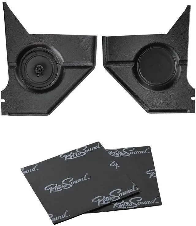 Main image of RetroSound Kick Panels for 1967-68 Ford Mustang with KPR2 Rings & Sound Dampening