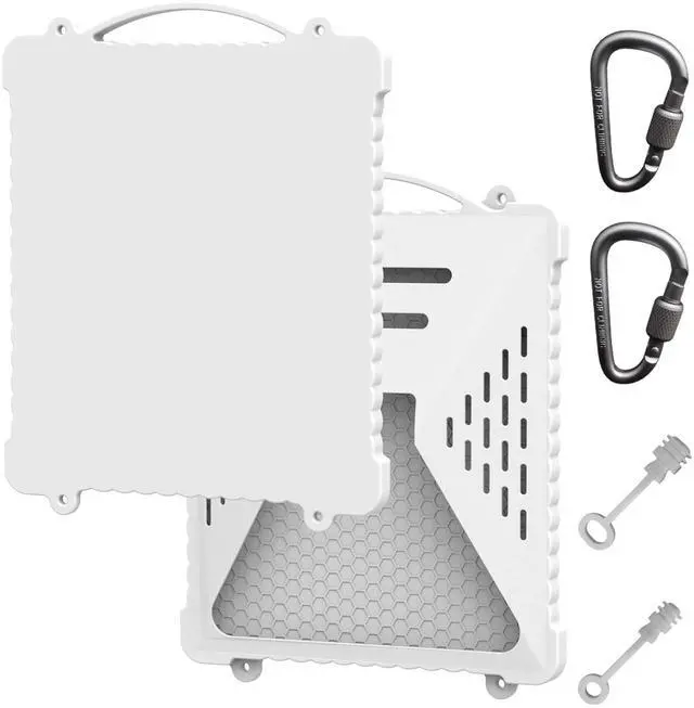 Main image of Protective Case for Starlink Mini Silicone Cover Full Wrap Outdoor RV Use | Shockproof Honeycomb Cushion, Reinforced Corners, Handle & Carabiner, Anti-Scratch & Port Dust Plug for Hiking Camping Trave