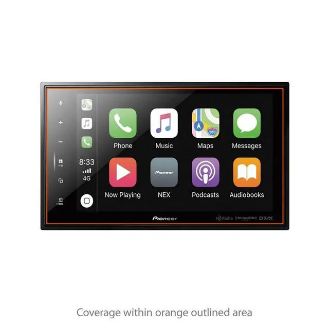 Alt view image 3 of 6 - Screen Protector Compatible with Pioneer DMH-2660NEX - ClearTouch Crystal (2-Pack), HD Film Skin - Shields from Scratches