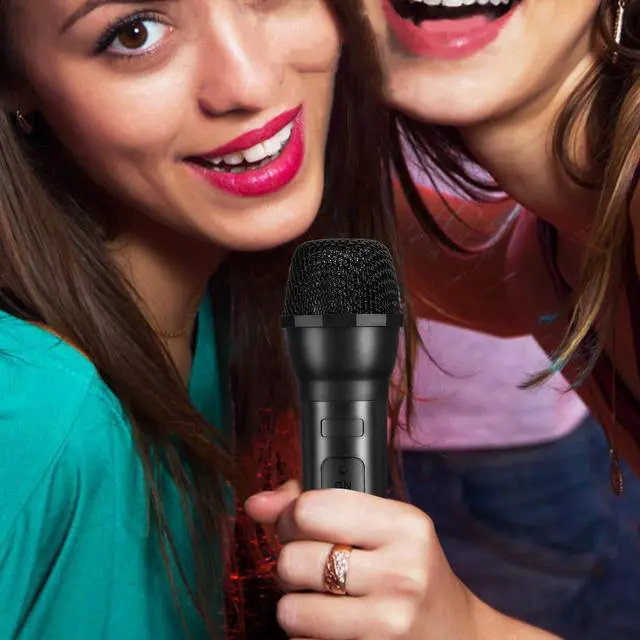 Alt view image 6 of 6 - Microphone Prop, Fake Plastic Microphone Prop, Simulate Realistic Speech Mic for Karaoke Stage Costume & Party