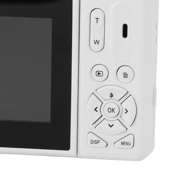 Alt view image 6 of 6 - 4K Digital Camera, 13MP Vlogging Camera, with 18X Zoom, 3 Inch Flip Screen, HD Compact Camera, for Travel Photography (White)