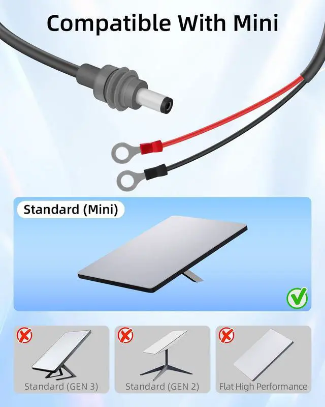 Alt view image 3 of 6 - Mini DC5521 to O Ring Extension Cable with On/Off Switch, 18AWG DC 5.5x2.1MM to 8MM Eyelet Direct Battery Power Cable for Car, RV, or Marine, 10FT (with Switch)
