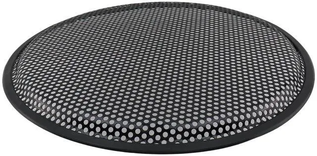 Alt view image 4 of 6 - 12" Speaker Grill Mesh Cover, Round Speaker Grill Cover, ABS Plastic Frame and Metal Mesh Subwoofer Guard Protector with Screws, 2 Pcs Black