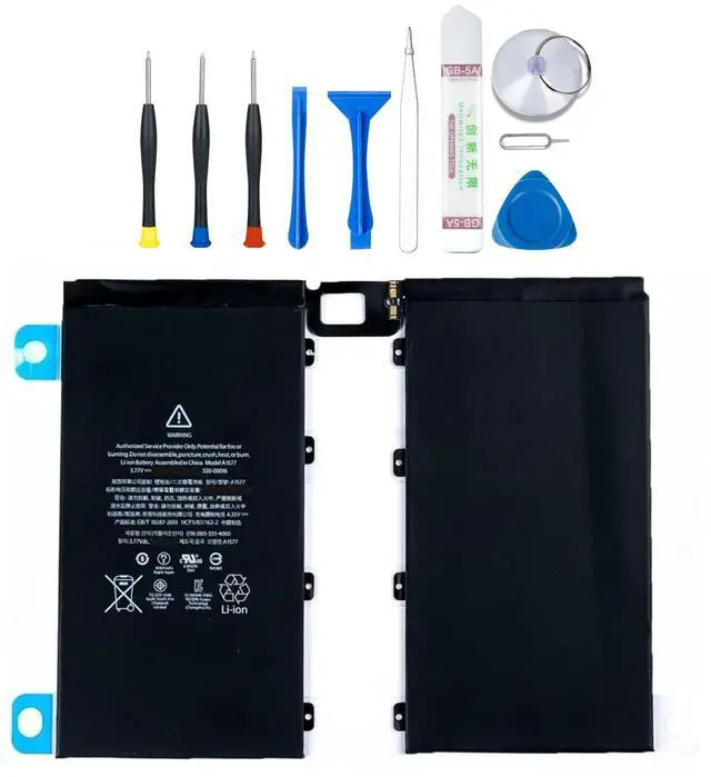 Main image of A1577 Battery 020-00016 Compatible with iPad Pro 12.9 2015 1st Generation A1584 iPad Pro A1652 with Tools 3.77V 10307mAh