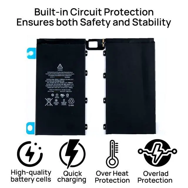 Alt view image 2 of 6 - A1577 Battery 020-00016 Compatible with iPad Pro 12.9 2015 1st Generation A1584 iPad Pro A1652 with Tools 3.77V 10307mAh
