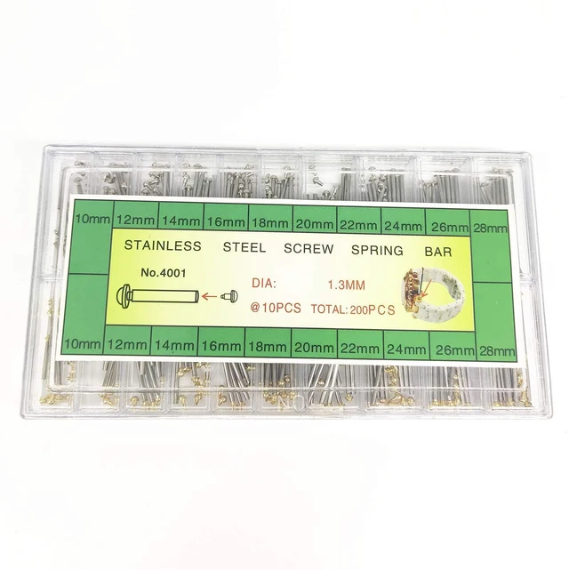 Alt view image 2 of 6 - Wholesale Watch Pin Friction Strap Pressure Bars and Rivet Ends Diameter 10-28mm