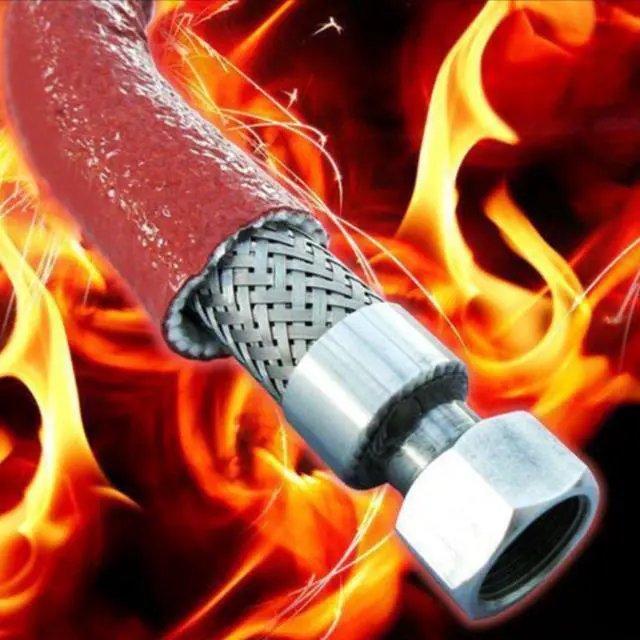 Alt view image 4 of 6 - Fuel Line Heat Shield Insulation Heat Sleeve Fuel Line Heat Shield Sleeve Fire Sleeve Silicone Coated Fiberglass Heat Protection for Automotive Hose Lines & Electrical Wiring 3/4" ID Red