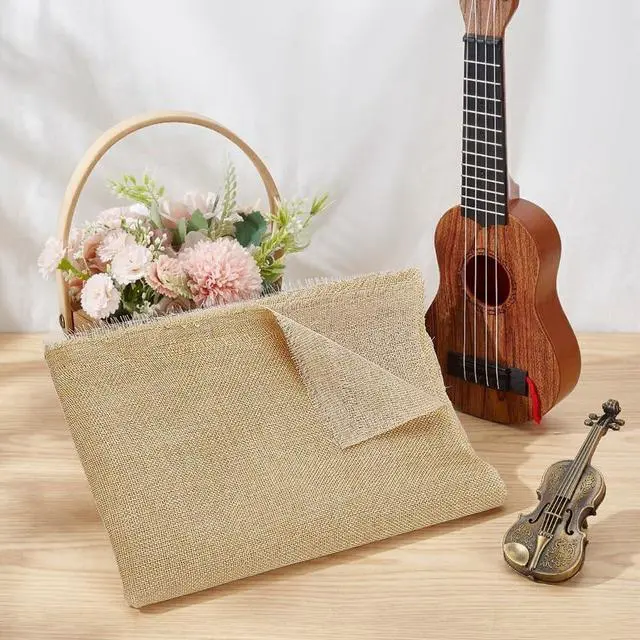 Alt view image 4 of 5 - 19.7x57.5 Inch Beige Linen Speaker Grill Cloth Linen Speaker Fabric 0.5mm Thick Stereo Fabric Dustproof Speaker Fabric Replacement Mesh Cloth for Home Stage Speakers Media KTV Boxes Repair