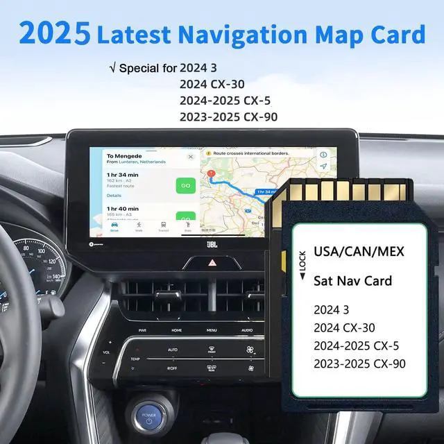 Alt view image 2 of 6 - Upgraded KMV6 66 EZ1B Navigation SD Card Map USA/CAN/MEX CX-5(2024-2025), CX-30/Model 3(2024), CX-90(2023-2025), KMV66Z1B Latest Navigation SD Card Plug and Play