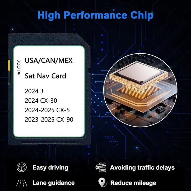 Alt view image 6 of 6 - Upgraded KMV6 66 EZ1B Navigation SD Card Map USA/CAN/MEX CX-5(2024-2025), CX-30/Model 3(2024), CX-90(2023-2025), KMV66Z1B Latest Navigation SD Card Plug and Play