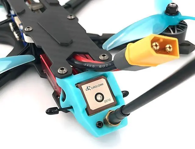 Alt view image 3 of 6 - FK-A3 GPS Compass Module with Upgraded 10th Generation Chip Compatible with FPV Fixed Wing Drones Supports GPS, GLONASS, BeiDou, Galileo, 32 Satellites