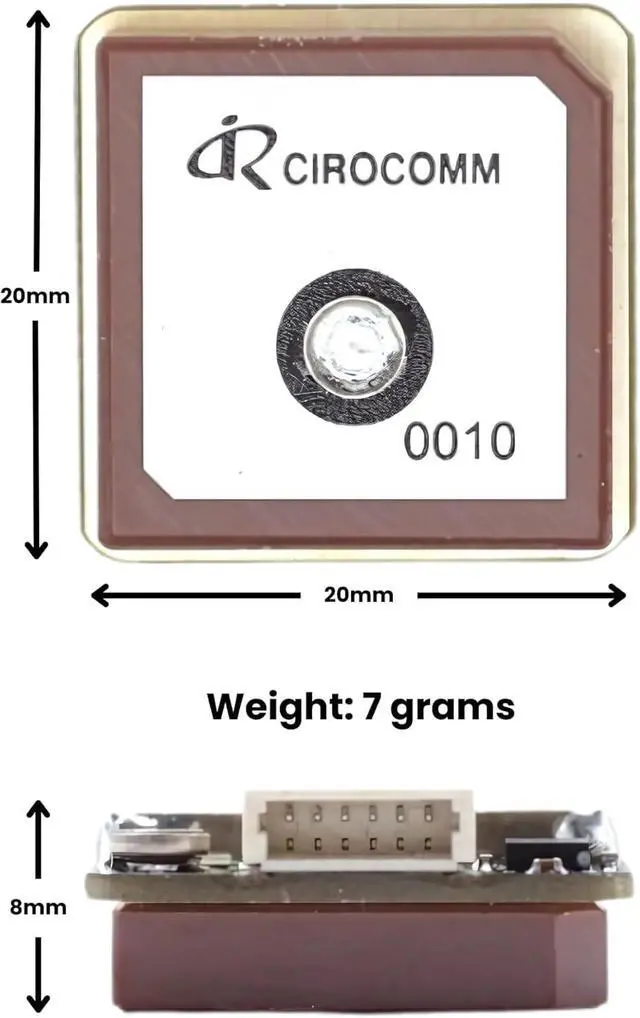 Alt view image 5 of 6 - FK-A3 GPS Compass Module with Upgraded 10th Generation Chip Compatible with FPV Fixed Wing Drones Supports GPS, GLONASS, BeiDou, Galileo, 32 Satellites