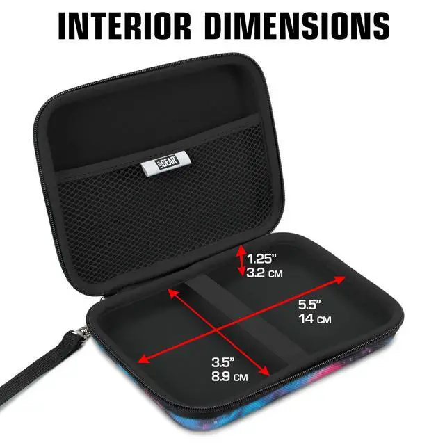 Alt view image 3 of 6 - Ghost Hunting Equipment Case Fits Spiritbox EMF Meter, Sam and Colby XPLR Spirit Box, & More - Paranormal Equipment Case with Elastic Strap, Scratch Resistant Interior, Case Only (Galaxy)