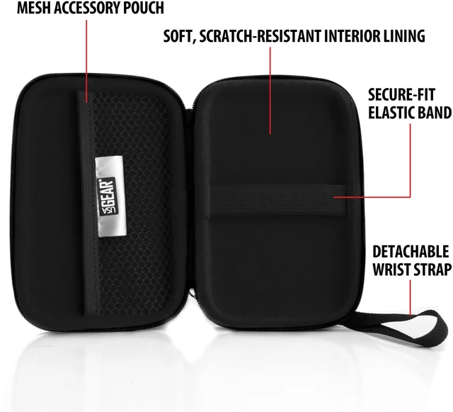 Alt view image 3 of 6 - Ghost Hunting Equipment Case Fits Spiritbox EMF Meter, Sam and Colby XPLR Spirit Box, & More - Paranormal Equipment Case with Elastic Strap, Scratch Resistant Interior, Case Only (Geometric)