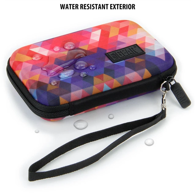 Alt view image 5 of 6 - Ghost Hunting Equipment Case Fits Spiritbox EMF Meter, Sam and Colby XPLR Spirit Box, & More - Paranormal Equipment Case with Elastic Strap, Scratch Resistant Interior, Case Only (Geometric)