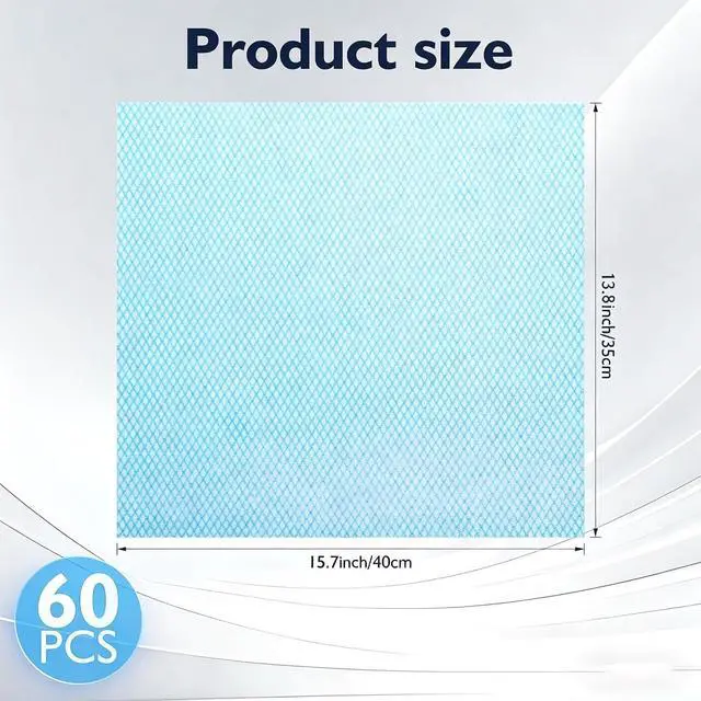 Alt view image 3 of 7 - 60Pack Disposable Dish Cloths for Kitchen,13.8x15.7"Cleaning Wipes