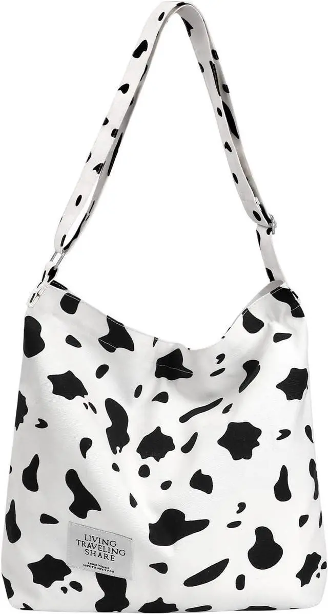 Main image of Canvas Tote Bag with External Pocket Design, Stylish Appearance, Adjustable Shoulder Strap