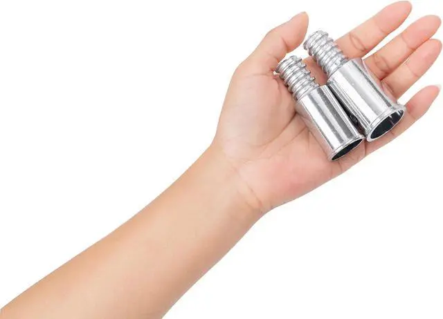 Alt view image 6 of 7 - (2-Pack) 1" Threaded Tips Replacement for Extension Poles Repairing, Push Broom Handle Threaded End
