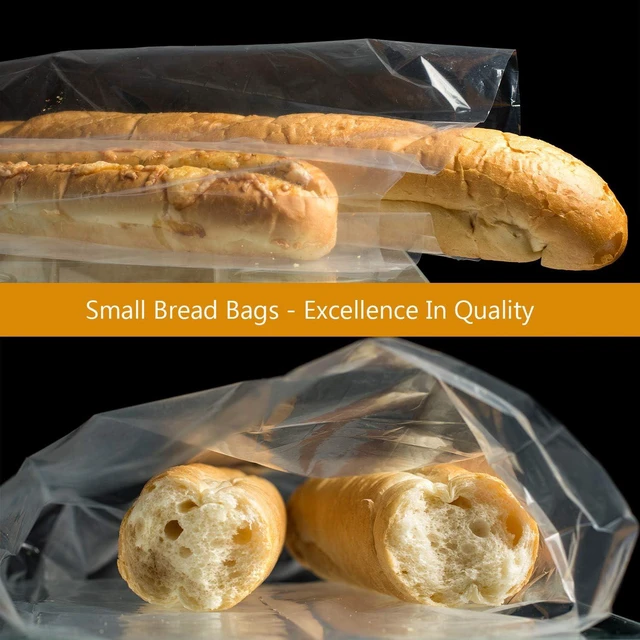 Alt view image 6 of 7 - Morepack Plastic Bread Bags for Homemade Bread 14x3x5 In 100 Pcs
