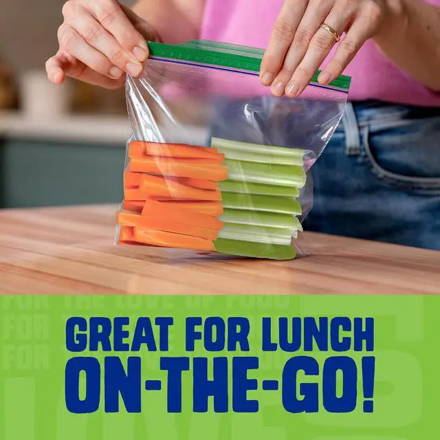 Alt view image 4 of 7 - Ziploc XL Sandwich and Snack Bags, Easy Open and Close, Plastic Food Storage Bags, 30 Bags Total