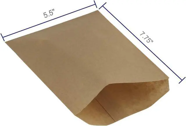 Alt view image 2 of 5 - BagDream Greaseproof Paper Bags 5.5x7.7 Food Grade Flat Envelopes 100 Pack