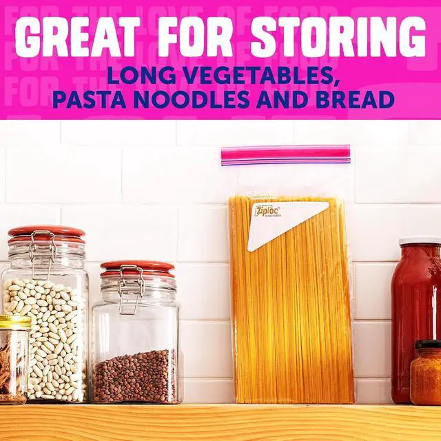 Alt view image 3 of 7 - Ziploc Tall Food Storage Bags, 10 Count