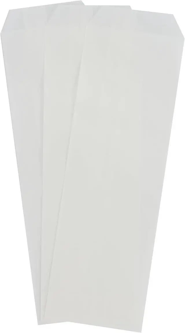 Alt view image 3 of 4 - 200 Count 3x10 Inches White Glassine Paper Bag Cutlery Bags Silverware Bags for Party Bakery Treats Kitchen