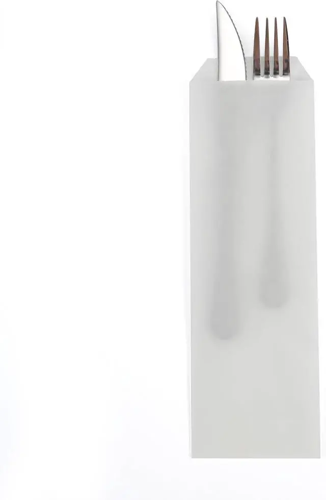 Alt view image 2 of 4 - 200 Count 3x10 Inches White Glassine Paper Bag Cutlery Bags Silverware Bags for Party Bakery Treats Kitchen