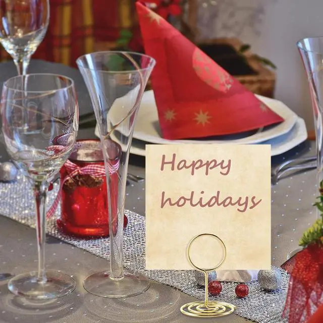 Alt view image 6 of 7 - Table Number Holders, 26PCS Place Card Holder, Photo Holder (2" Gold)