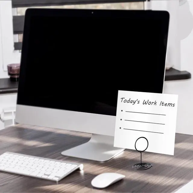 Alt view image 6 of 7 - Table Number Holders, 26PCS Place Card Holder, Photo Holder (2" Black)