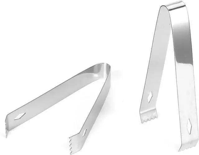 Main image of 2 Pack Ice Tongs 5.9 Inch Small Serving Tongs Food-Grade Small Tongs for Appetizers Stainless Steel Sugar Tongs Ice Tongs for Ice Bucket Party Coffee Bar, Silver