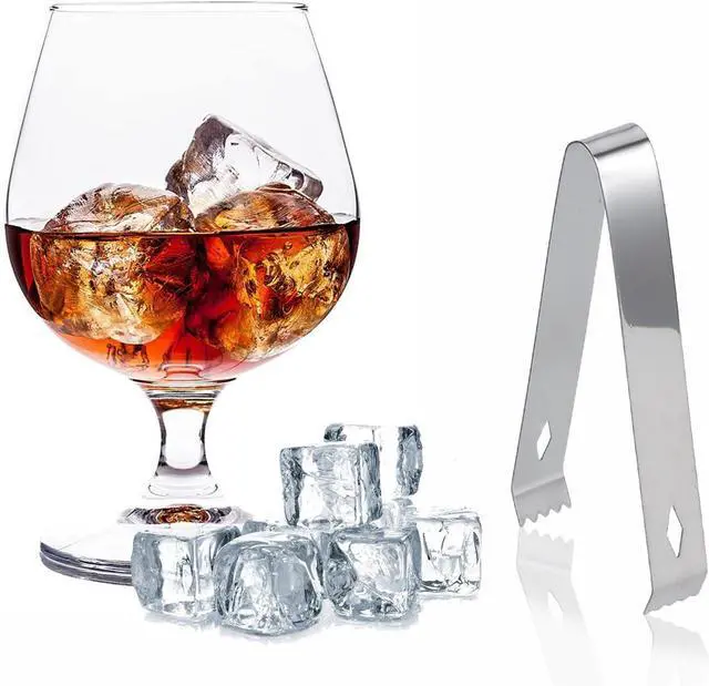 Alt view image 5 of 6 - 2 Pack Ice Tongs 5.9 Inch Small Serving Tongs Food-Grade Small Tongs for Appetizers Stainless Steel Sugar Tongs Ice Tongs for Ice Bucket Party Coffee Bar, Silver