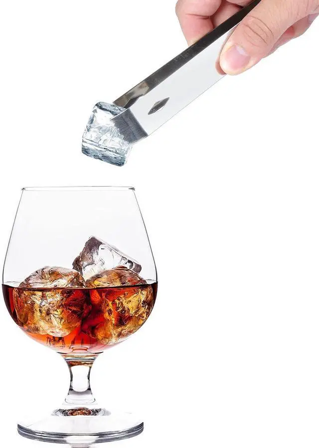 Alt view image 6 of 6 - 2 Pack Ice Tongs 5.9 Inch Small Serving Tongs Food-Grade Small Tongs for Appetizers Stainless Steel Sugar Tongs Ice Tongs for Ice Bucket Party Coffee Bar, Silver