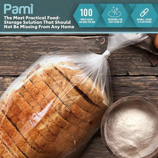 Alt view image 5 of 5 - PAMI Gallon Twist Tie Storage Bags 11x12.5 in,Disposable,Food Safe,100-Pack