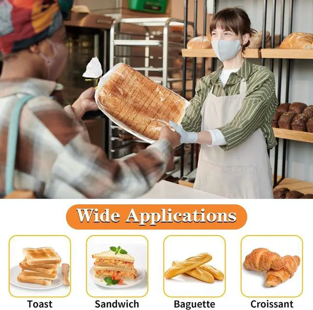 Alt view image 6 of 7 - Bread Bag,Plastic Bread Bags for Homemade Bread,30pcs Bread Loaf Bags
