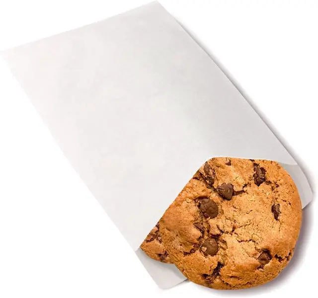 Main image of Wax Paper Bags, Glassine Bags 5x7 Inches, 100 Pcs White Paper Cookie Sleeves for Treat